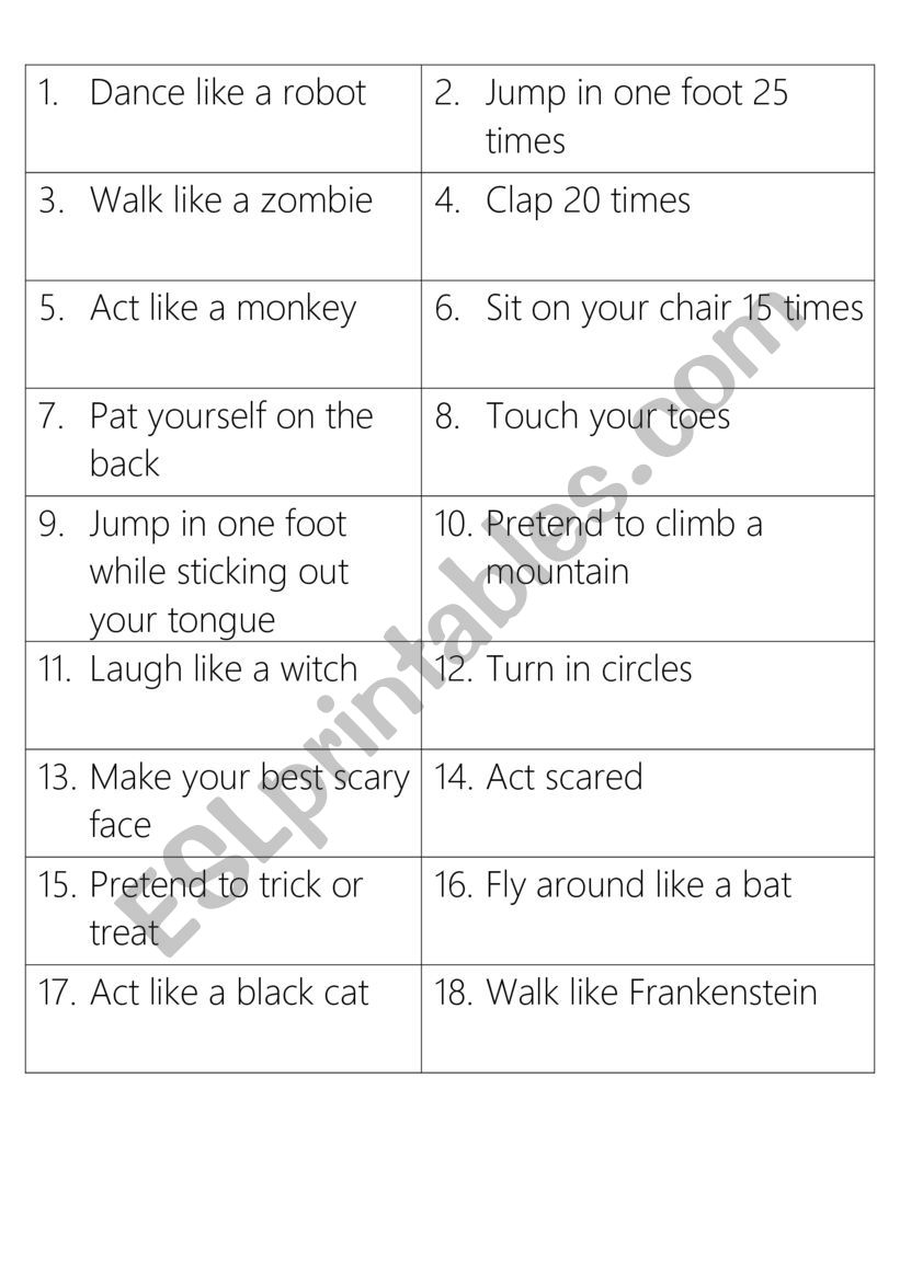 song to halloween worksheet