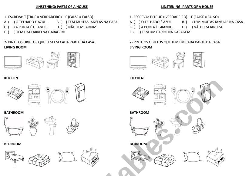 Listening  worksheet