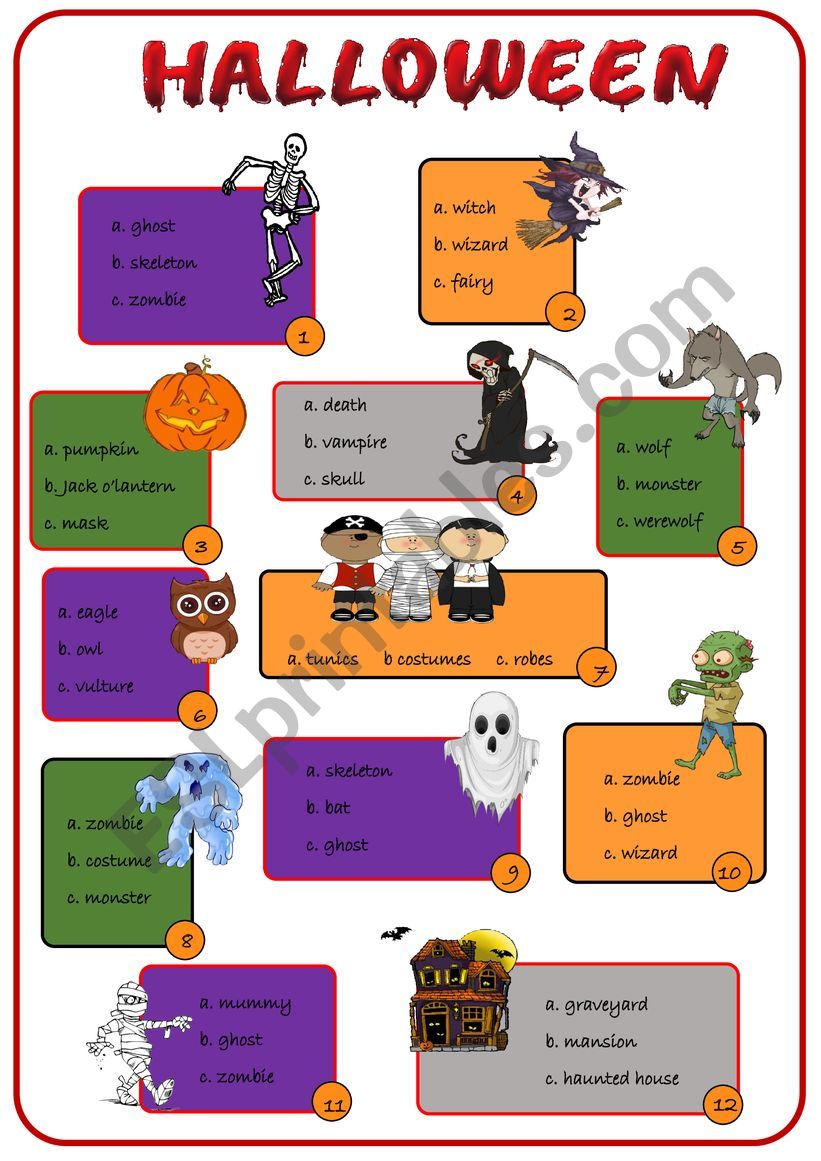 HALLOWEEN worksheet