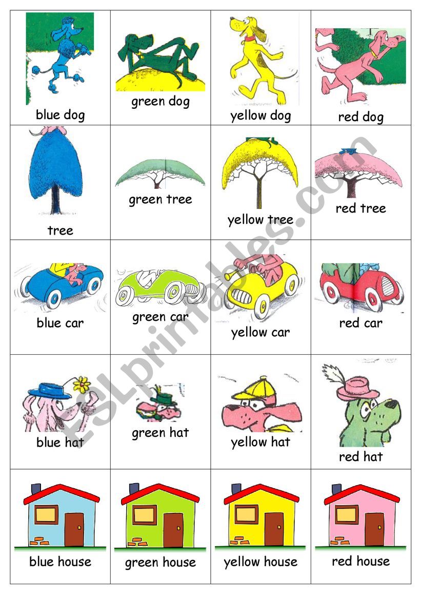 Go dogs go family game worksheet