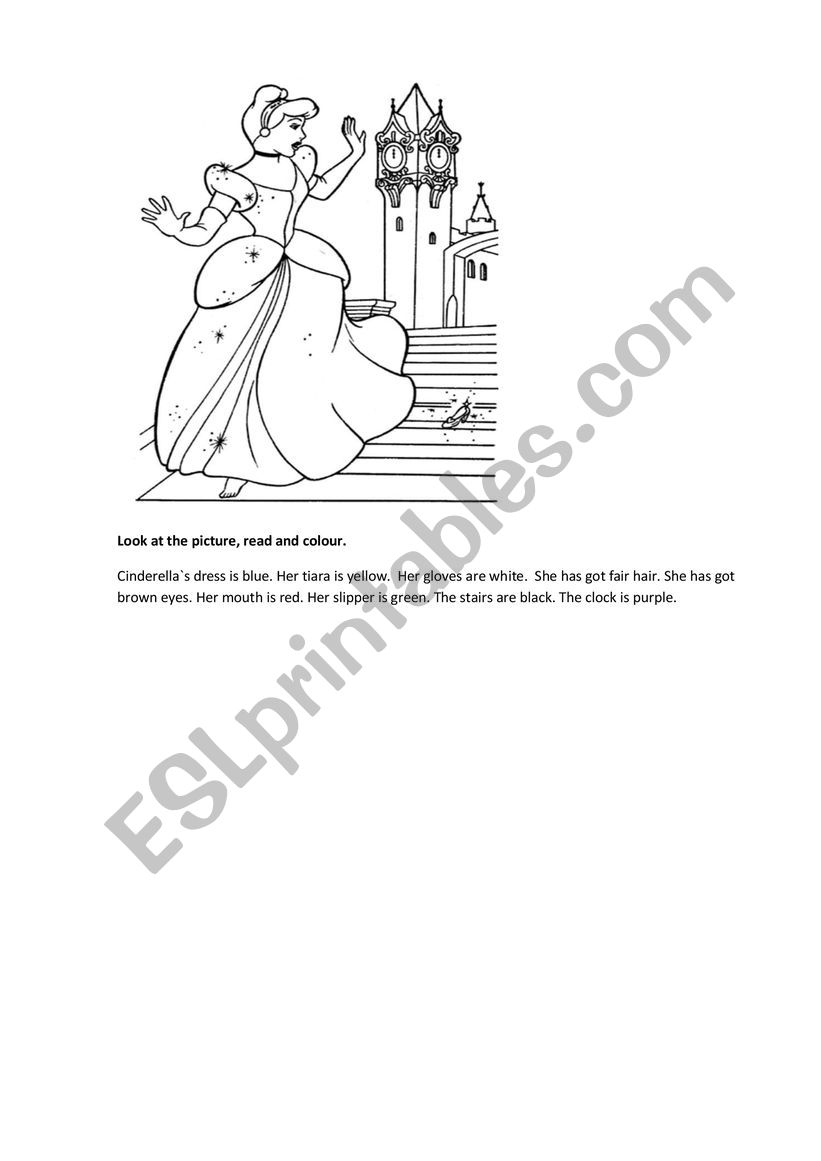 Cinderella ESL Worksheet By Kamilka88