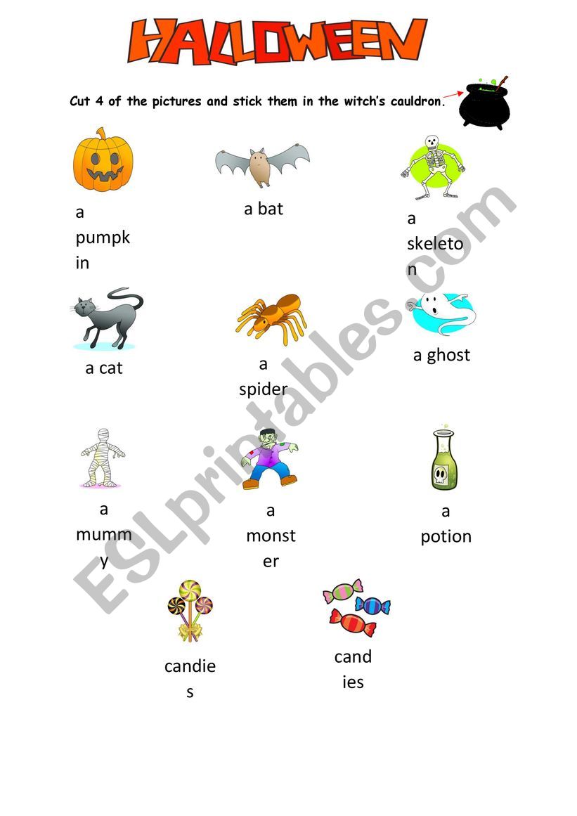 Halloween worksheet