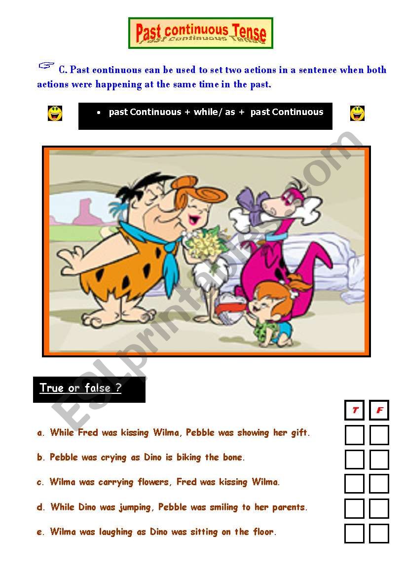 Past Continuous Tense worksheet