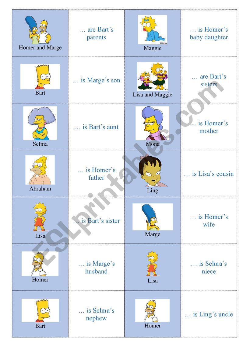 Family members (possessive case)