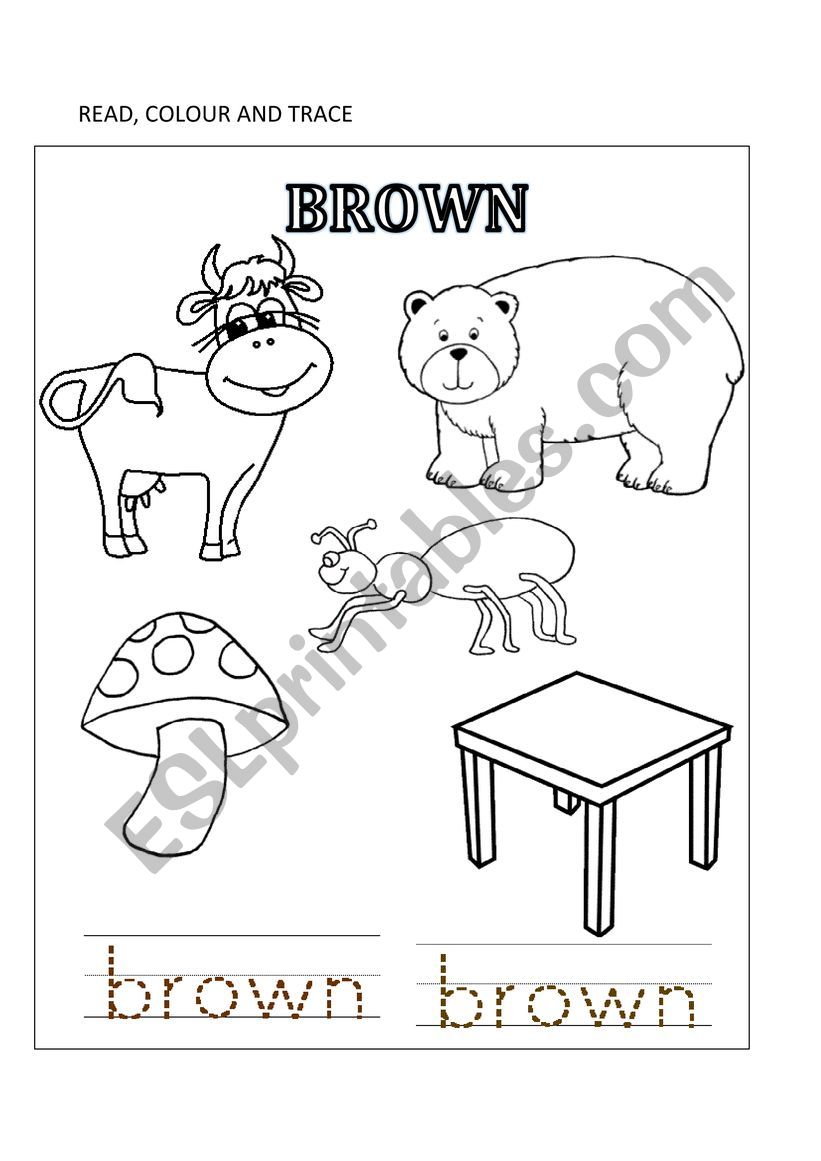 brown worksheet