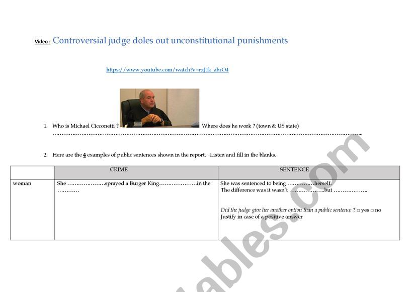 Controversial judge doles out unconstitutional punishments