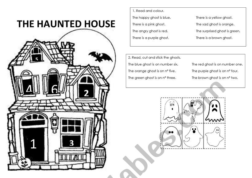 THE HAUNTED HOUSE worksheet