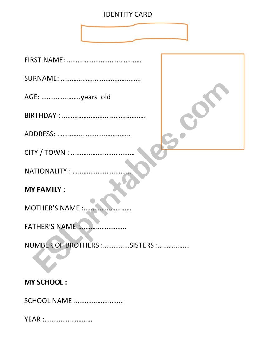 identity card for dsa students