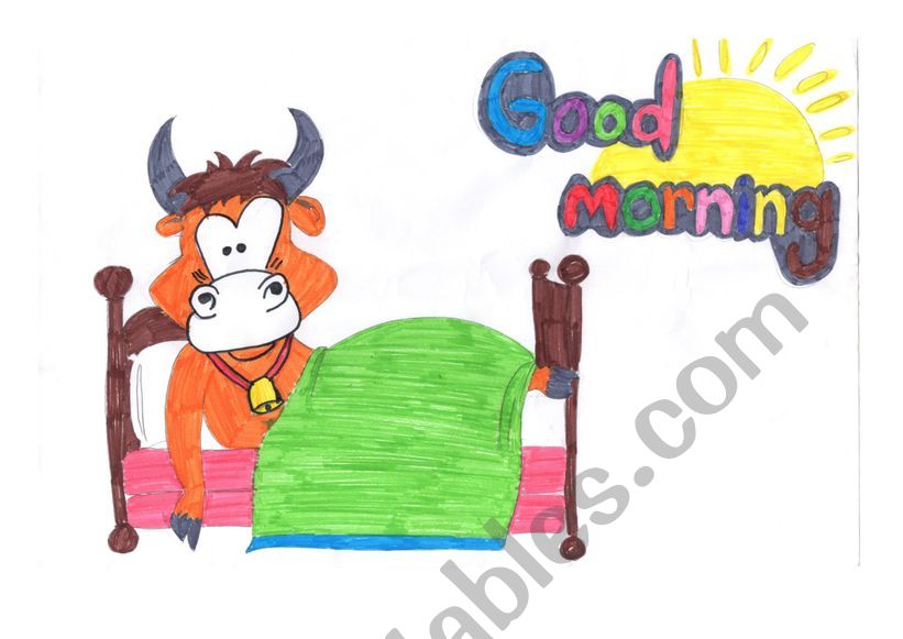 Good Morning poster worksheet