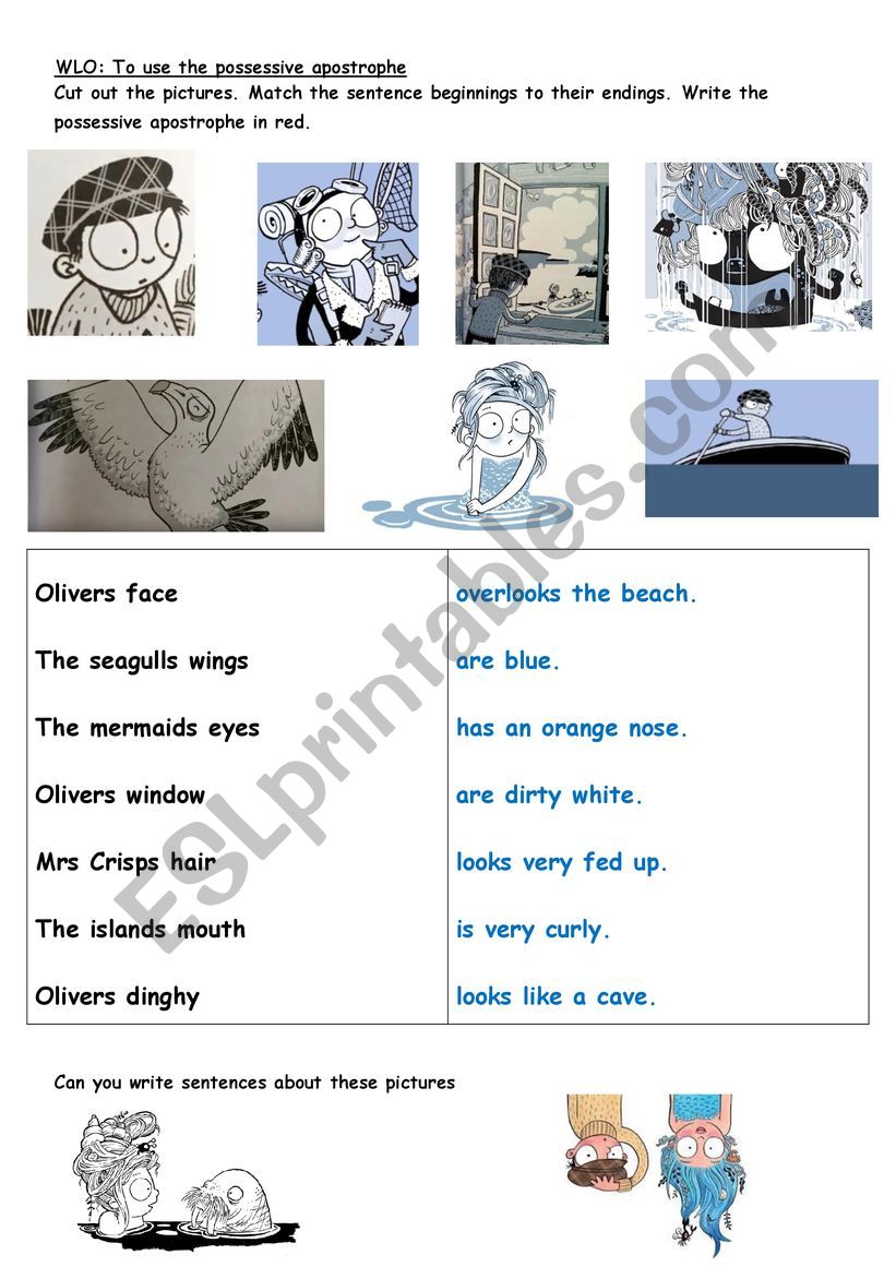 Possessive apostrophe 1  worksheet