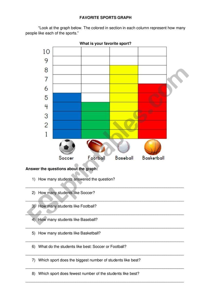 Sports Graph worksheet