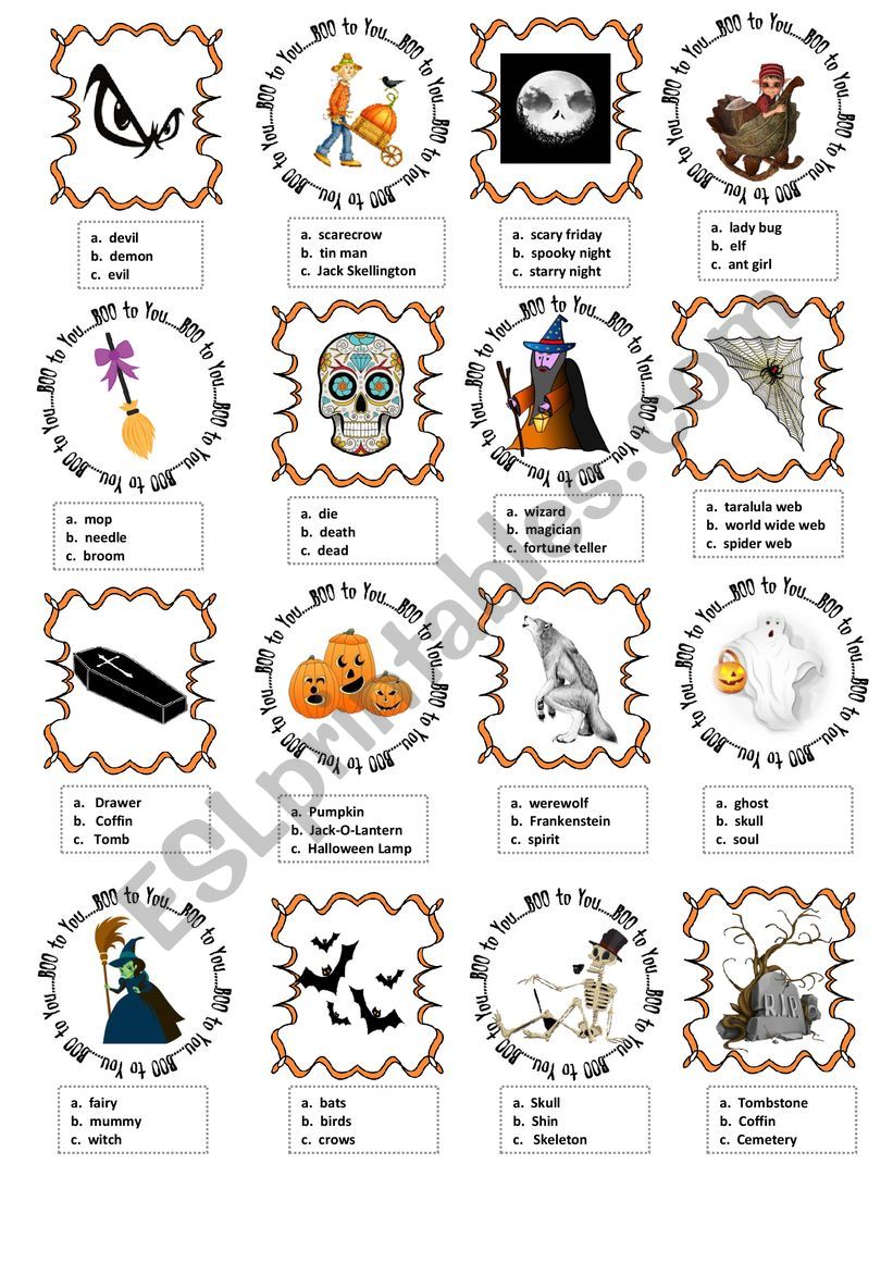 SPOOKY HALLOWEEN worksheet