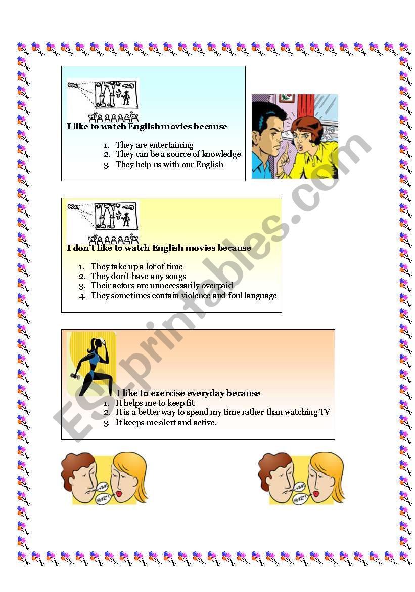 Debate Cards worksheet