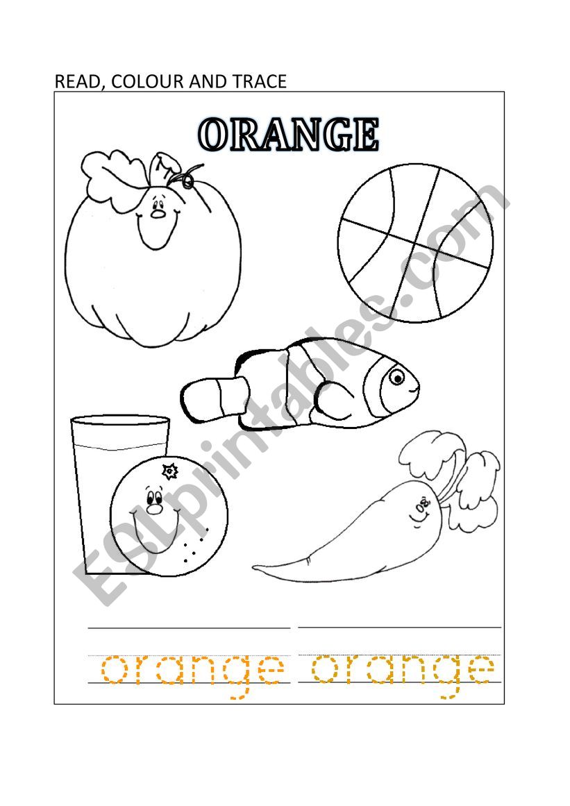 orange worksheet