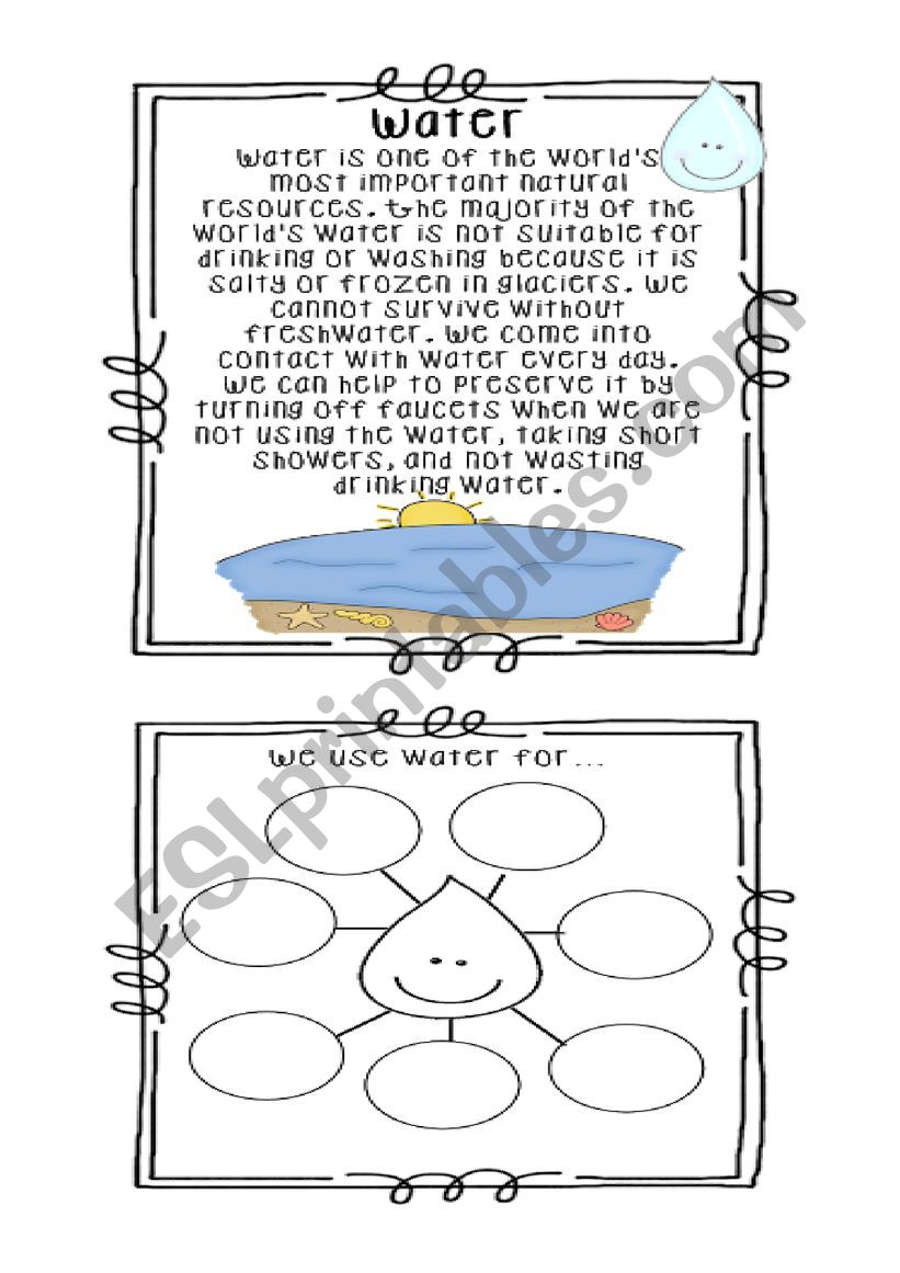 water worksheet