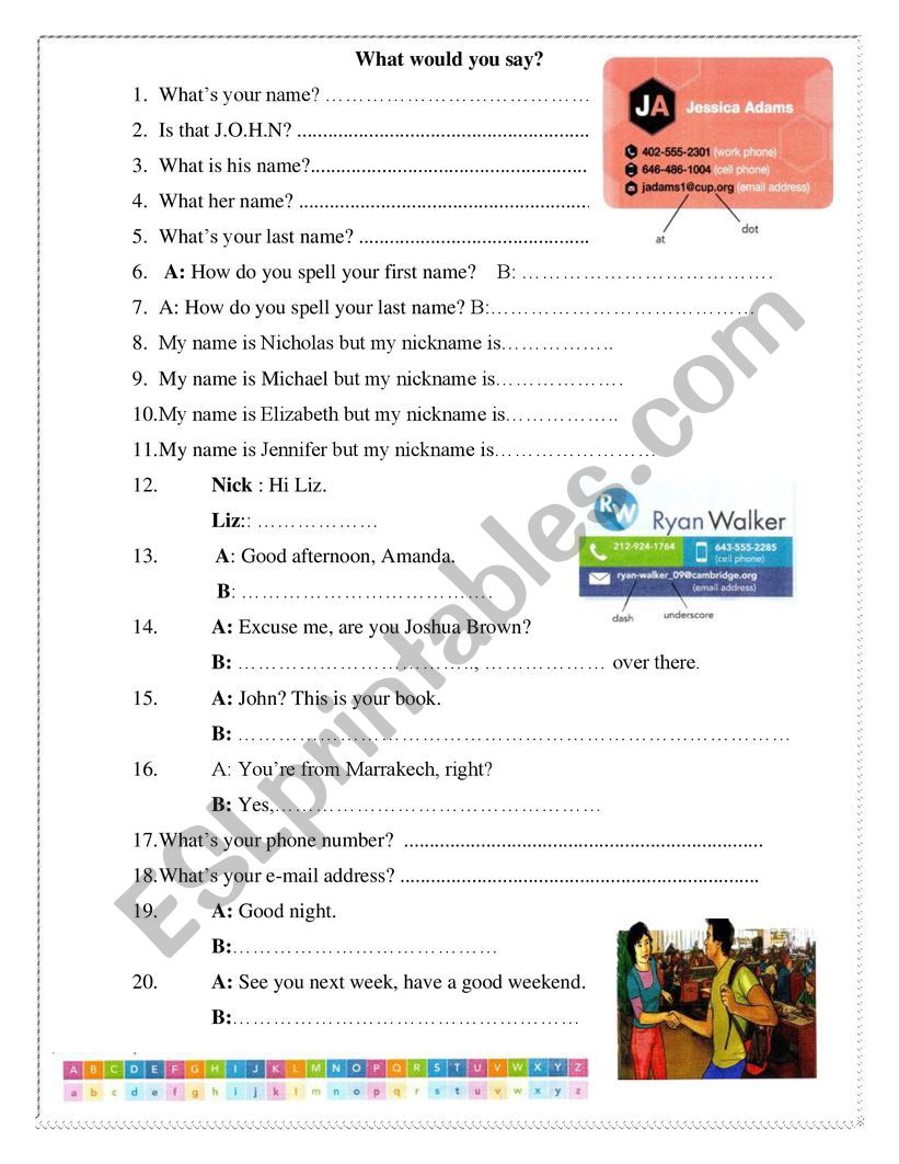 unit 1 review of interchange worksheet