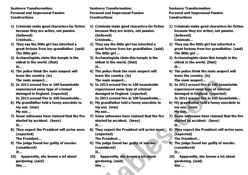 PRACTICE worksheet