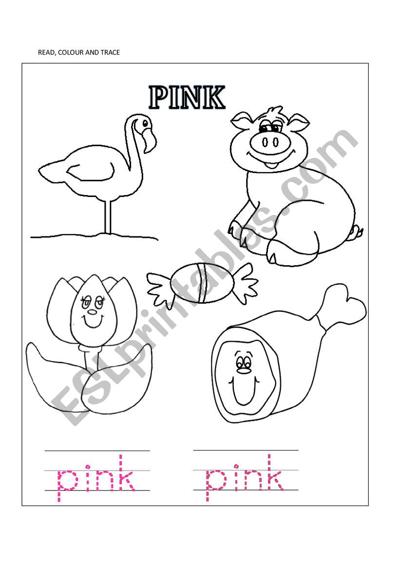 pink worksheet