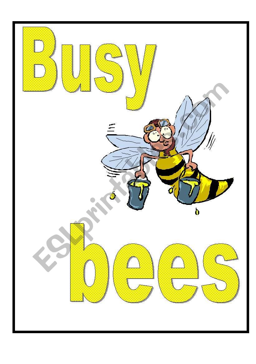 Busy Bees-display worksheet