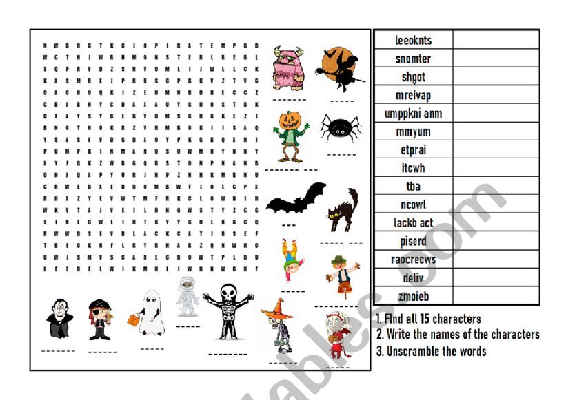 Halloween Fun Activity worksheet