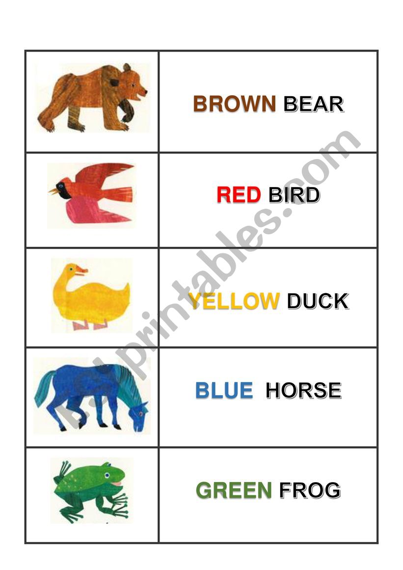 Brown bear what do you see story_ Domino Brown bear what do you see story_ Domino