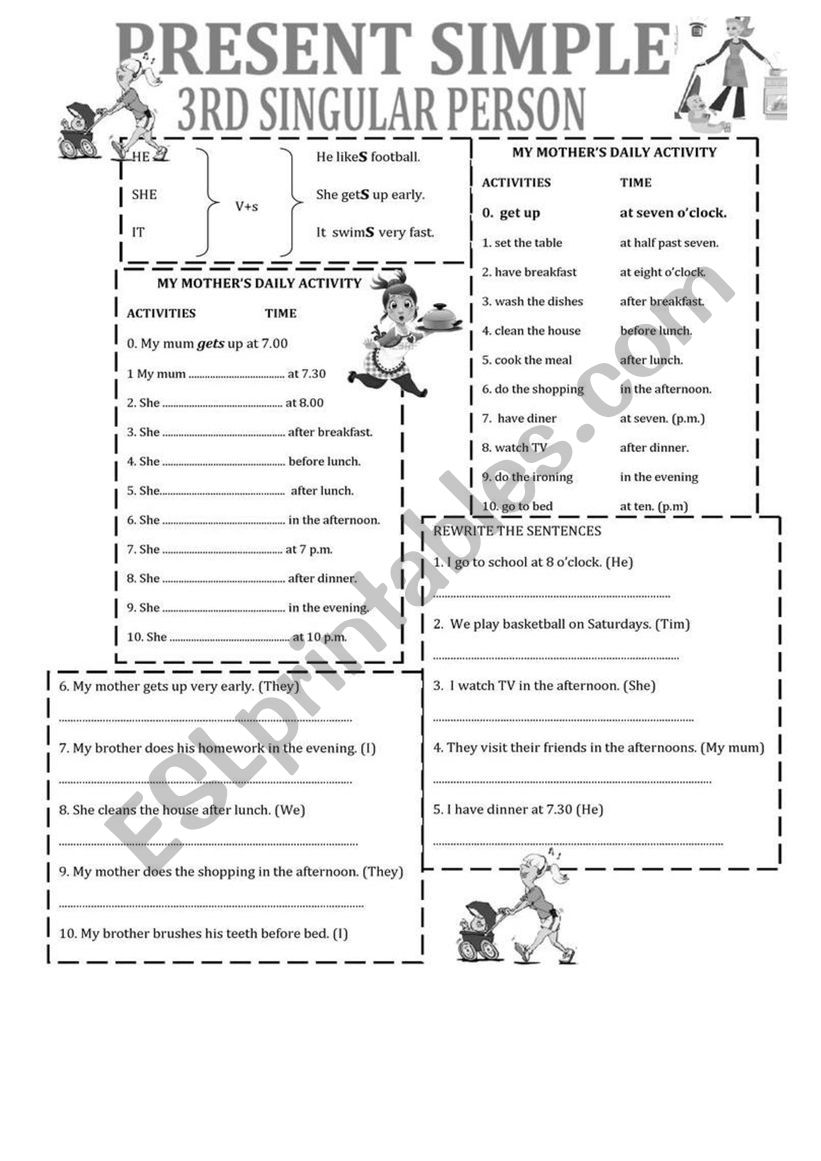 PRESENT SIMPLE worksheet