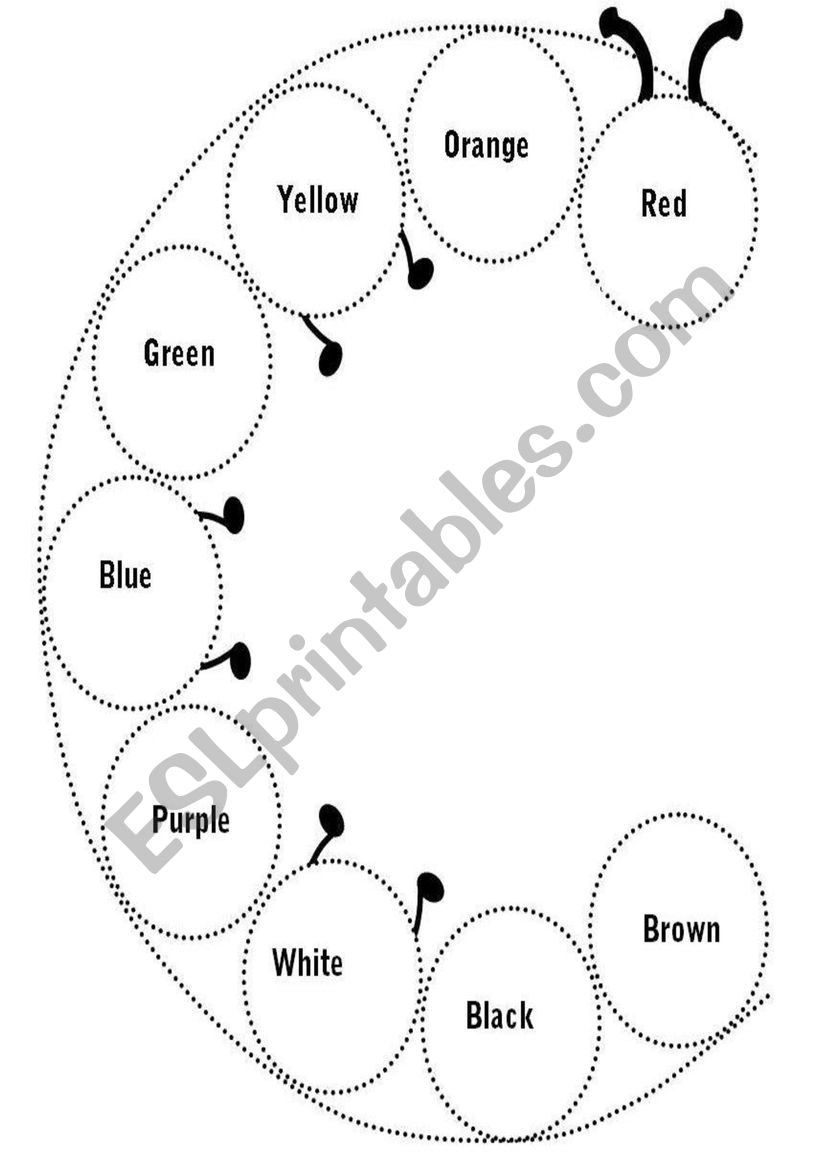 Colours worksheet