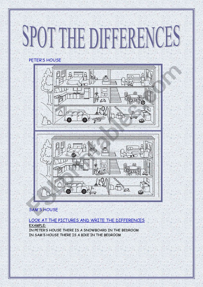 Spot the mistake worksheet