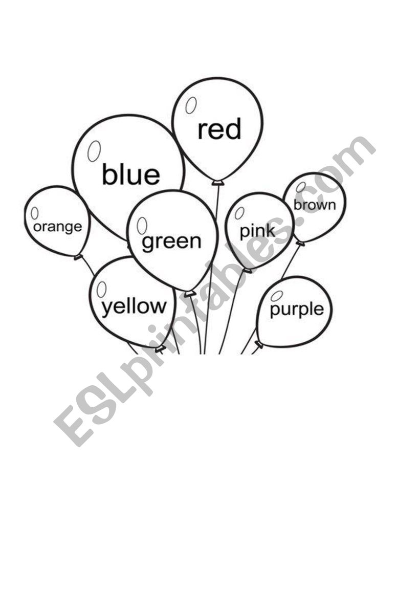 Colors worksheet