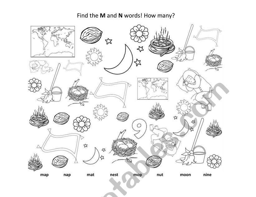 M and N worksheet worksheet