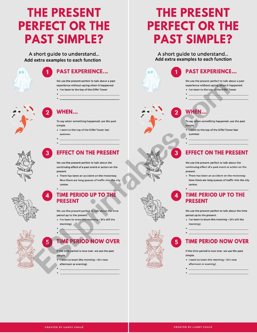 Functions Present Perfect VS Past Simple