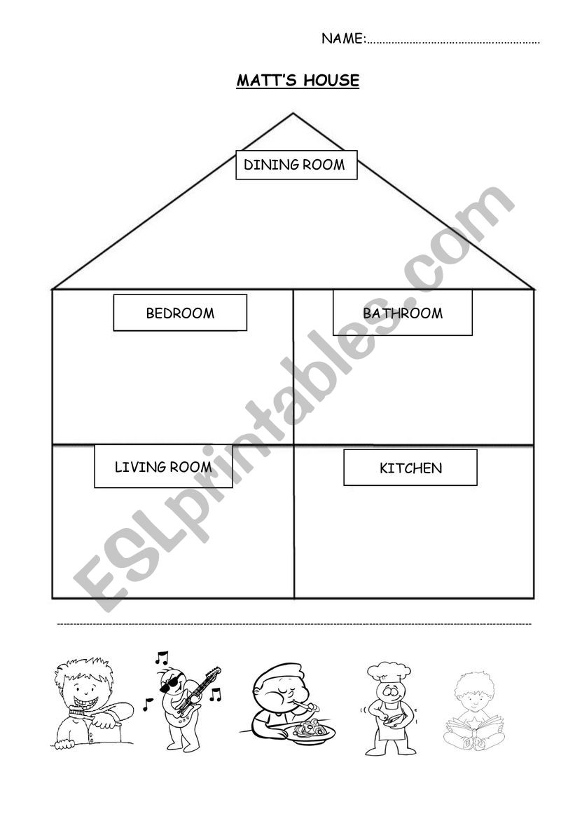 Matts house worksheet