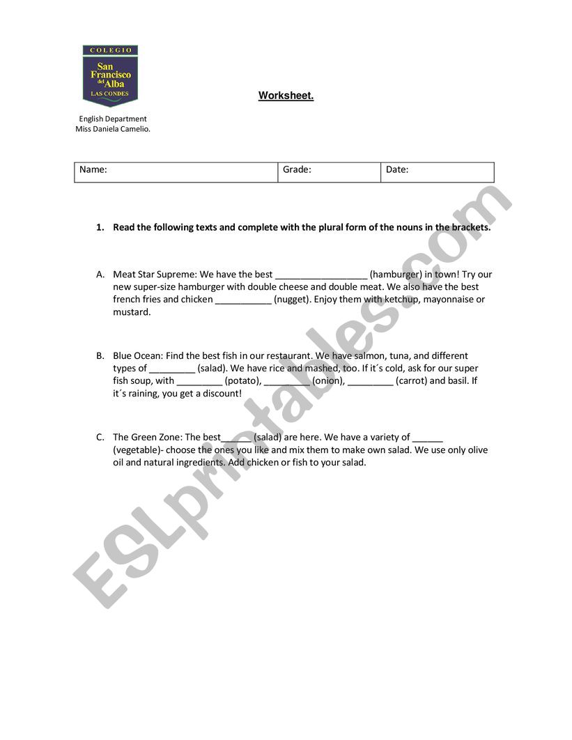 5th grade worksheet worksheet