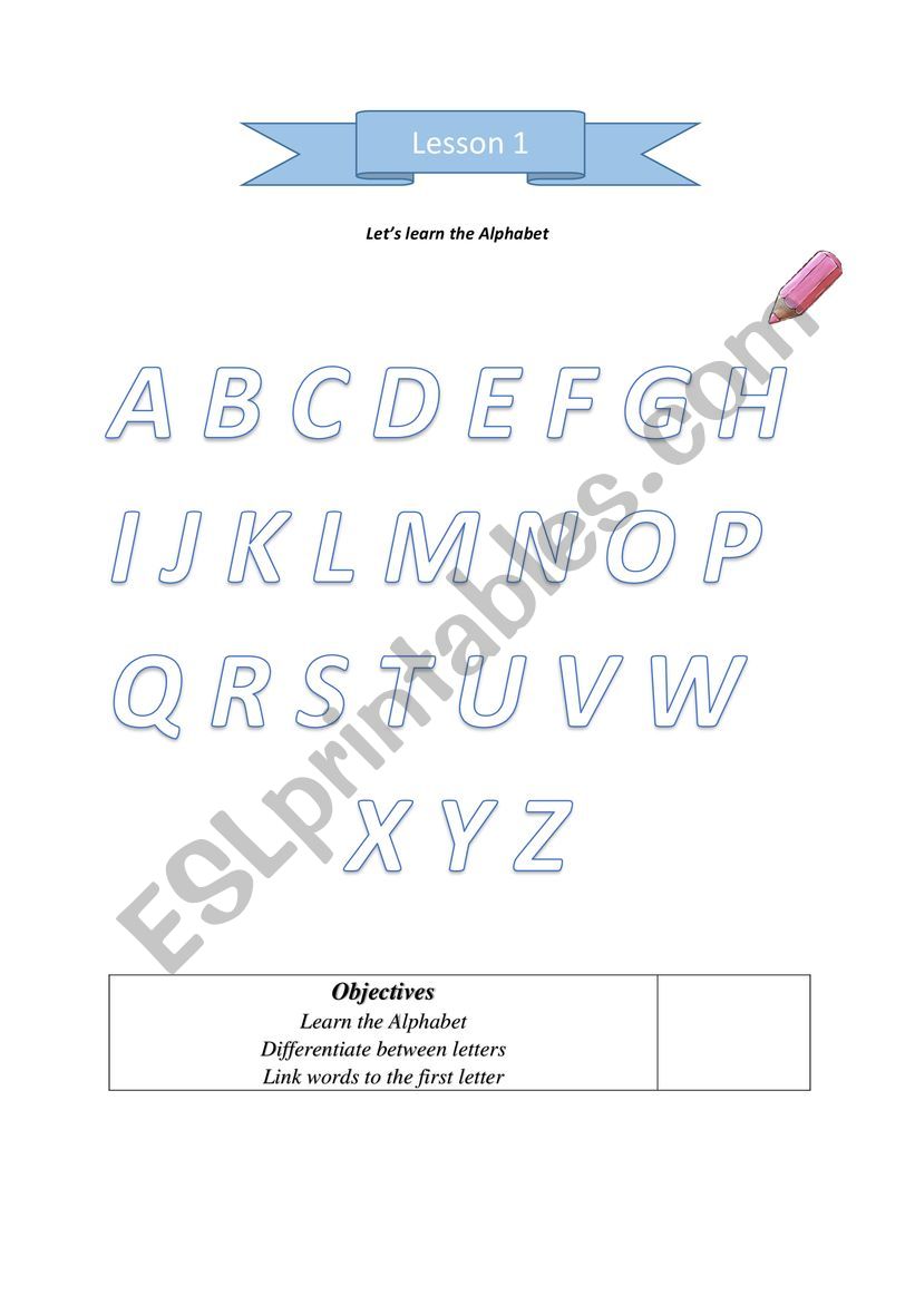 the alphabet worksheet