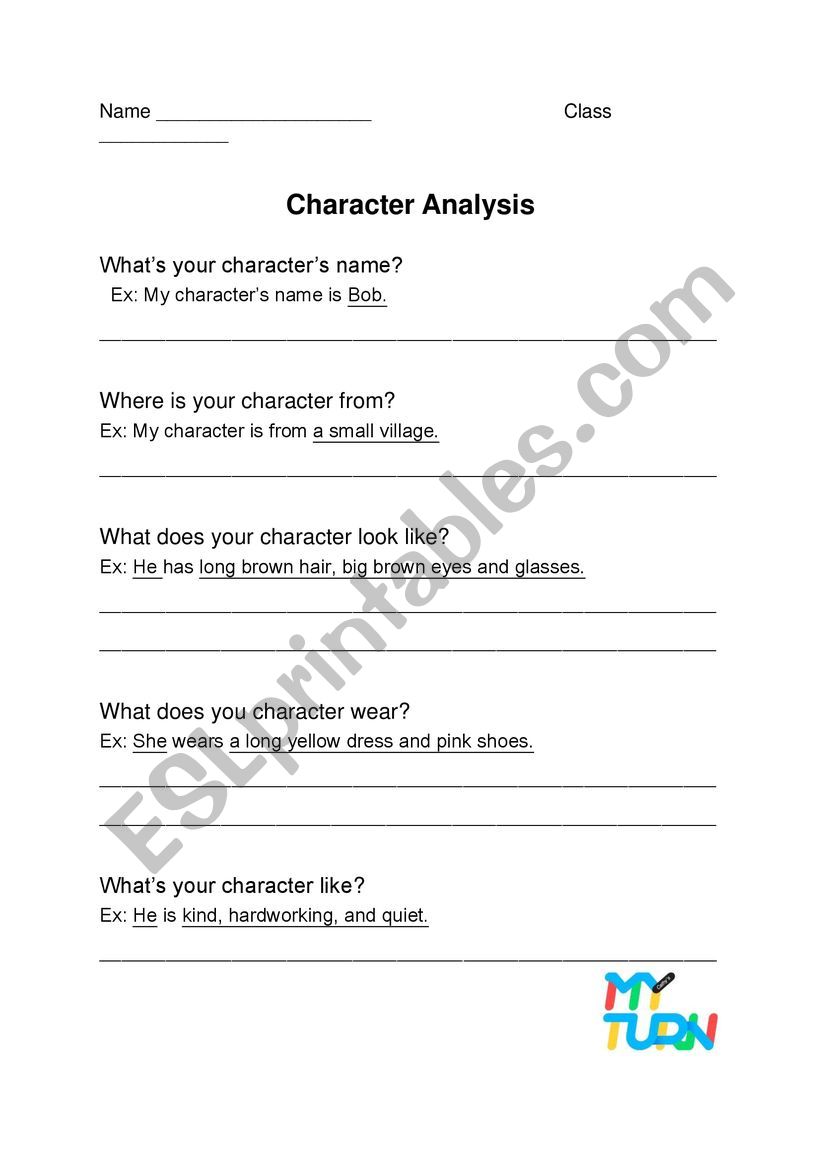 my character analysis