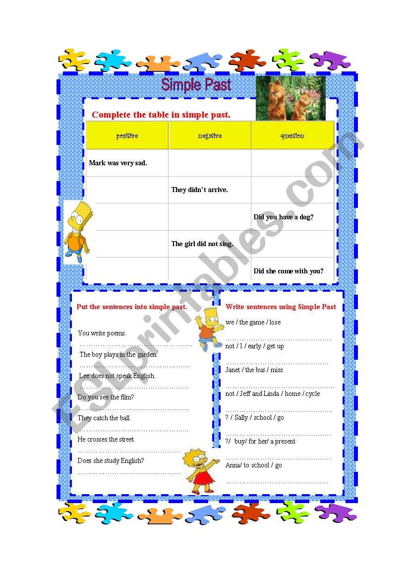 Simple Past worksheet