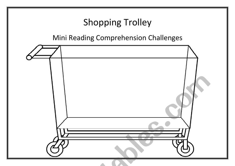 Shopping Trolley Mini Reading Comprehension Challenges