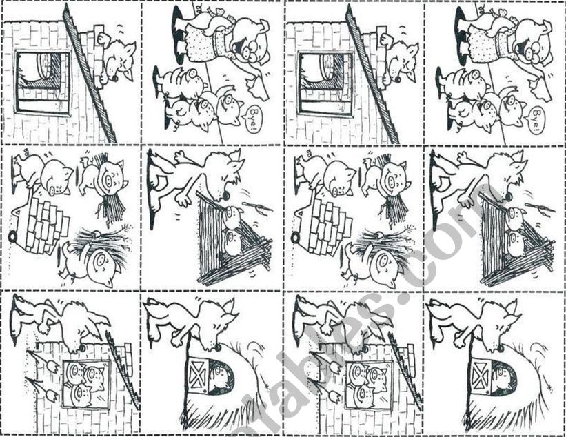3 little pigs worksheet