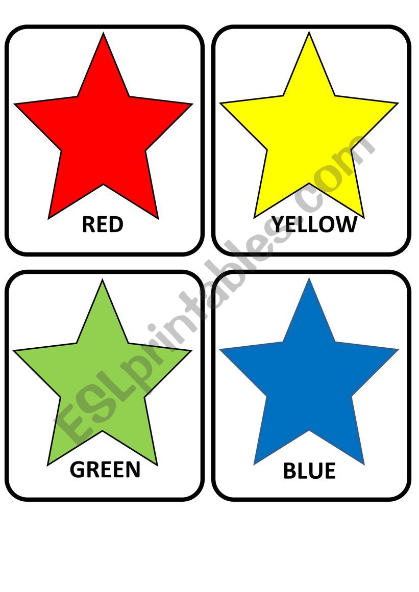 colours Flashcard  worksheet