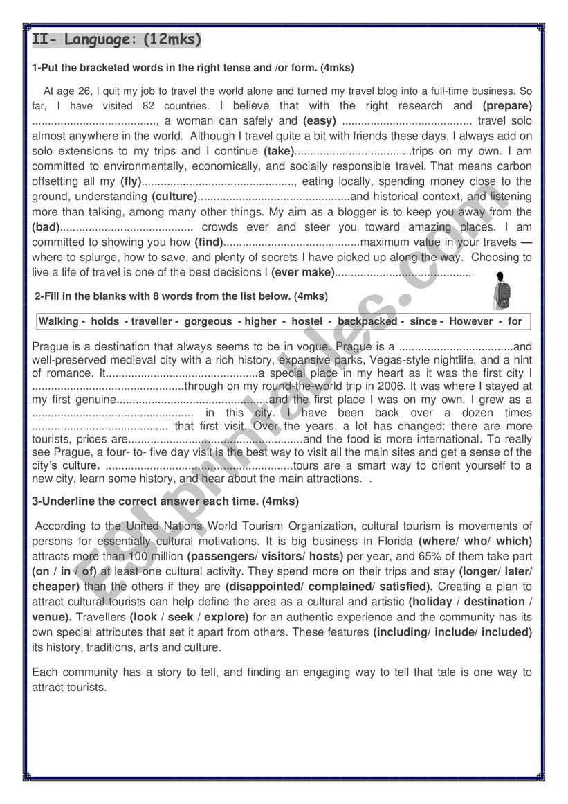 1ST Term test1 worksheet