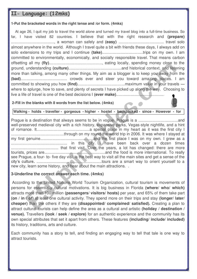 1ST Term test1 worksheet