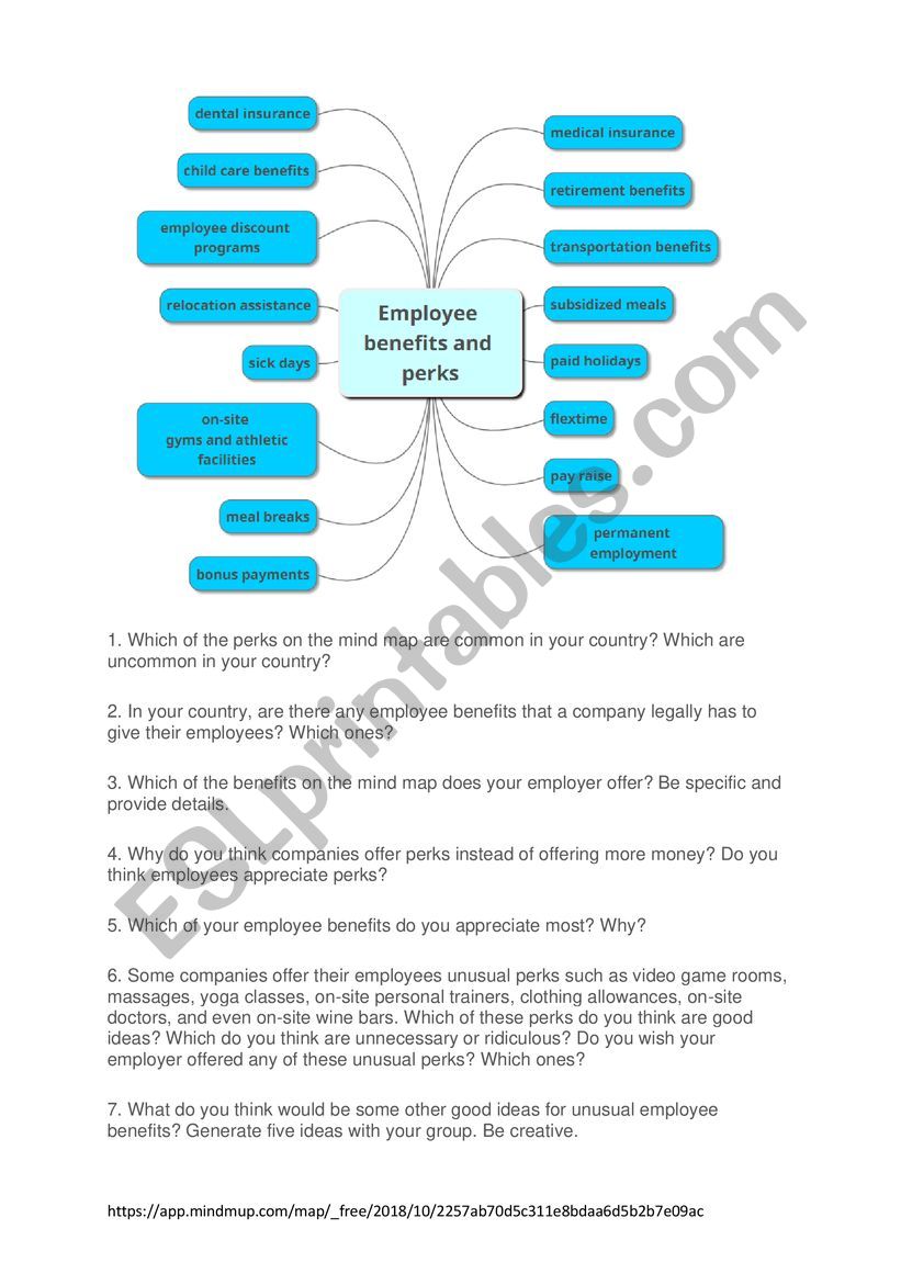 Employment benefits conversation questions