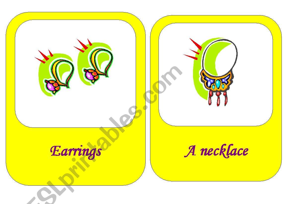 clothes flashcards 15/18 worksheet