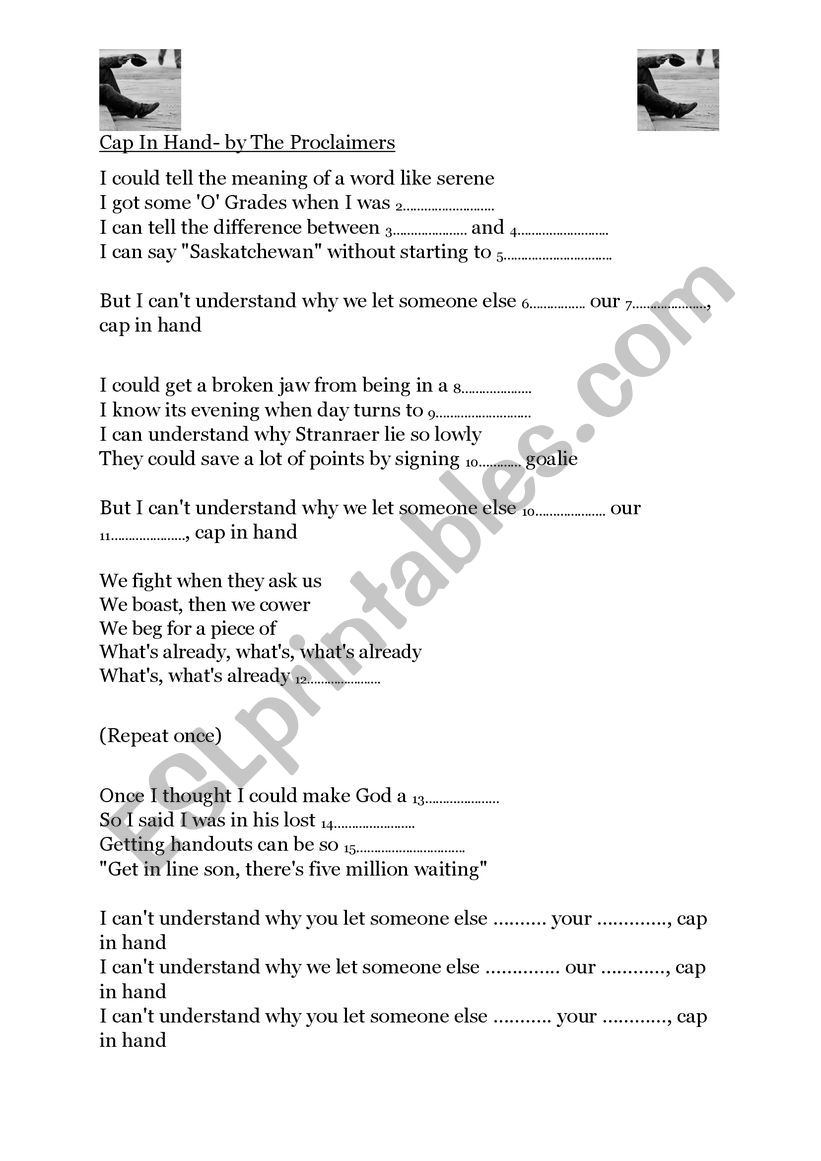 The Proclaimers worksheet