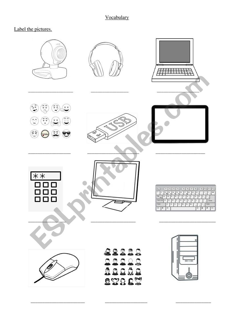 Computers worksheet