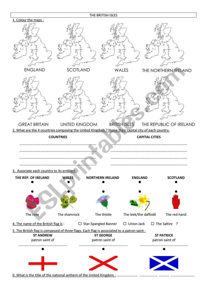 the UK worksheet