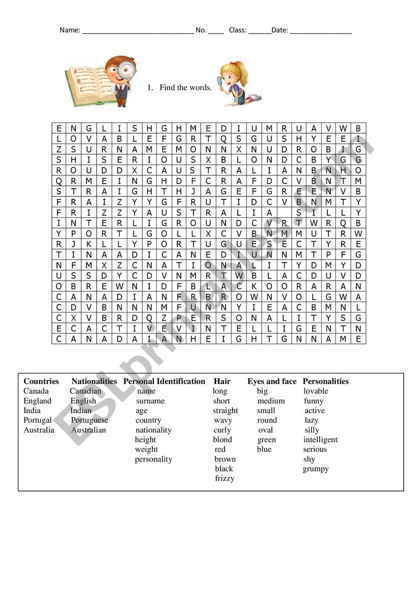 wordsearch - different words + daily routine code