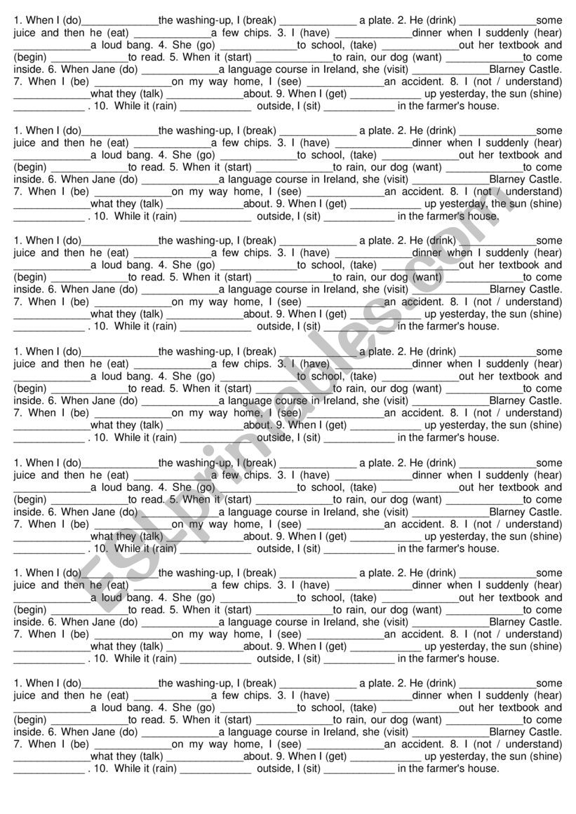 Past Simple worksheet