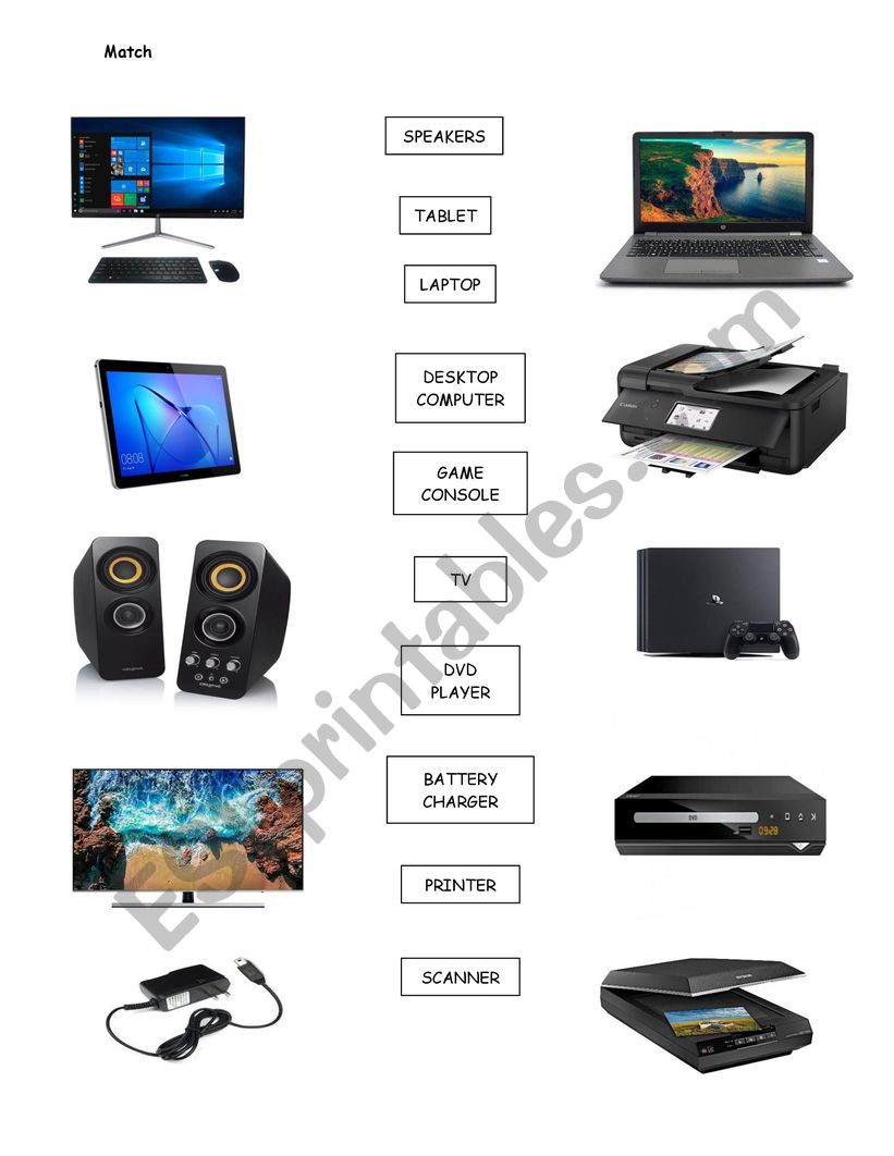 technology adjectives worksheet