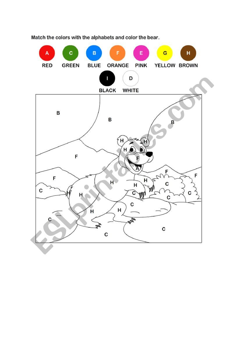 color by alphabet worksheet